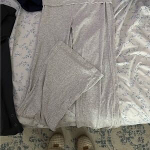 Garage Light Gray Ribbed Pants